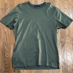 Ralph Lauren Purple Label Olive Green Cotton Tee Shirt